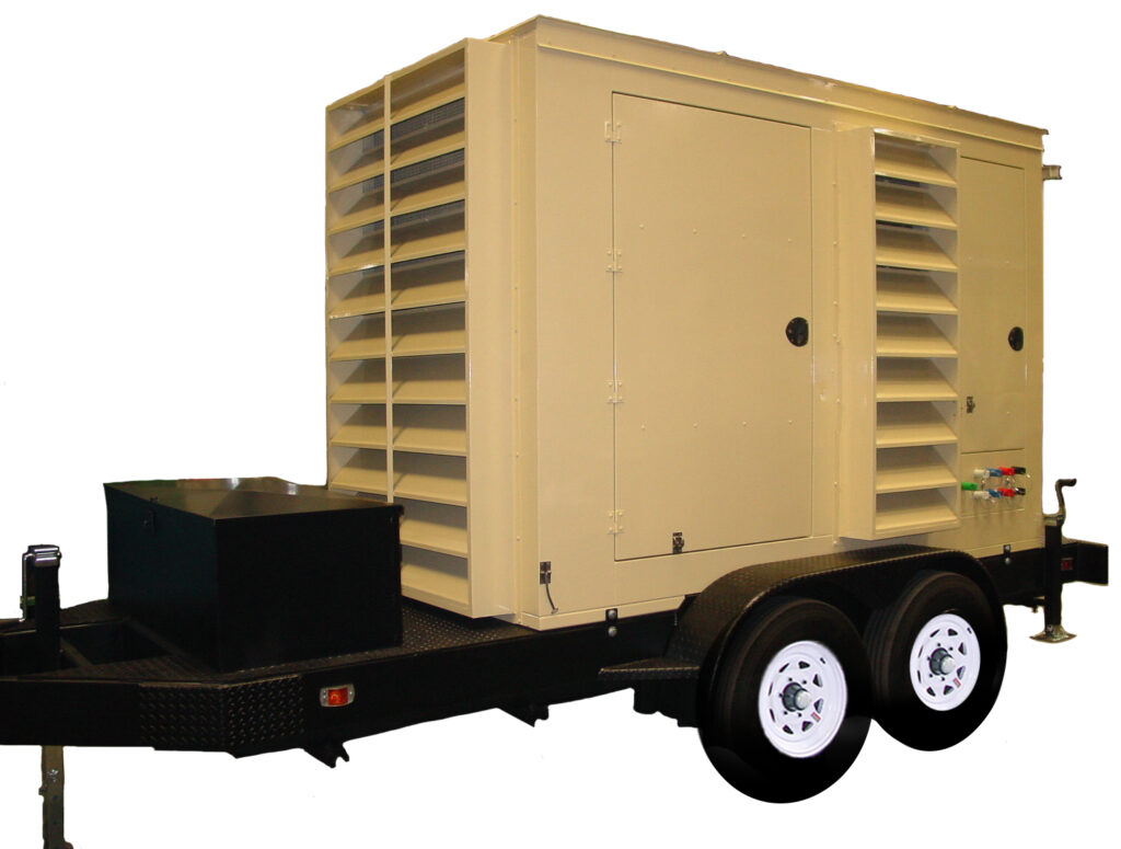 Precision Quincy Industries Dual Axle Trailer Communication Shelters