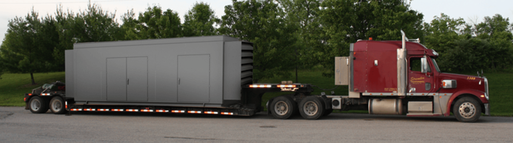 Precision Quincy Industries Prefabricated Shelters on Truck